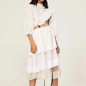 Sandy Liang White “Platelet” Dress